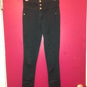High rise skinny jeans